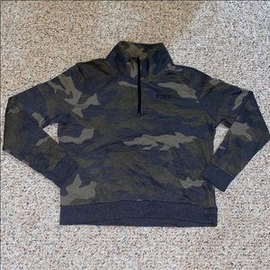 PINK camo half zip